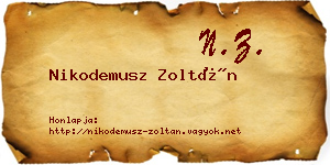 Nikodemusz Zoltán névjegykártya
